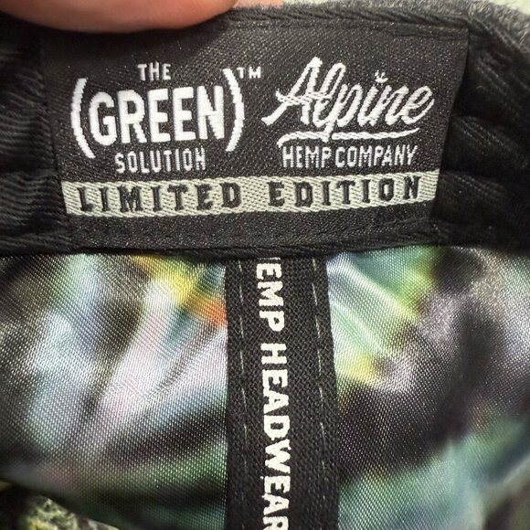 Alpine Hemp Headwear X The Green Solution Hat Rare Cindy White Snap Back NWT - Picture 9 of 9